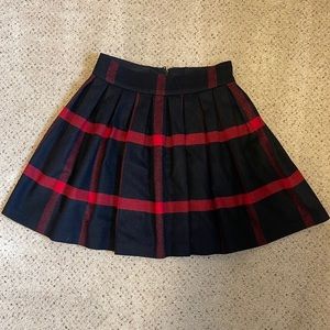 Alice + Olivia Plaid A Line Skirt